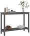 vidaXL - Wandtafel - 110x40x80 - cm - massief - grenenhout - grijs