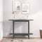 vidaXL - Wandtafel - 110x40x80 - cm - massief - grenenhout - grijs