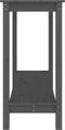 vidaXL - Wandtafel - 110x40x80 - cm - massief - grenenhout - grijs