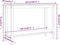 vidaXL - Wandtafel - 110x40x80 - cm - massief - grenenhout