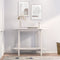 vidaXL - Wandtafel - 110x40x80 - cm - massief - grenenhout - wit