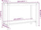 vidaXL - Wandtafel - 110x40x80 - cm - massief - grenenhout - wit