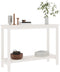vidaXL - Wandtafel - 110x40x80 - cm - massief - grenenhout - wit