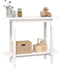 vidaXL - Wandtafel - 110x40x80 - cm - massief - grenenhout - wit