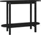 vidaXL - Wandtafel - 110x40x80 - cm - massief - grenenhout - zwart