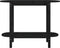 vidaXL - Wandtafel - 110x40x80 - cm - massief - grenenhout - zwart