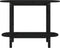 vidaXL - Wandtafel - 110x40x80 - cm - massief - grenenhout - zwart