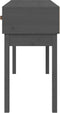 vidaXL - Wandtafel - 114x40x75 - cm - massief - grenenhout - grijs