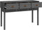 vidaXL - Wandtafel - 114x40x75 - cm - massief - grenenhout - grijs