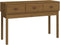 vidaXL - Wandtafel - 114x40x75 - cm - massief - grenenhout - honingbruin