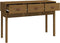 vidaXL - Wandtafel - 114x40x75 - cm - massief - grenenhout - honingbruin