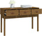 vidaXL - Wandtafel - 114x40x75 - cm - massief - grenenhout - honingbruin