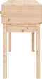 vidaXL - Wandtafel - 114x40x75 - cm - massief - grenenhout