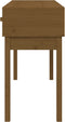 vidaXL - Wandtafel - 114x40x75 - cm - massief - grenenhout - honingbruin