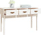 vidaXL - Wandtafel - 114x40x75 - cm - massief - grenenhout - wit