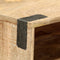 vidaXL - Wandtafel - 115x30x76 - cm - massief - ruw - mangohout