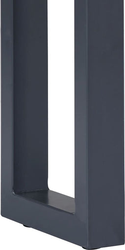 vidaXL - Wandtafel - 115x35x76 - cm - massief - acaciahout - en - ijzer - grijs