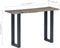 vidaXL - Wandtafel - 115x35x76 - cm - massief - acaciahout - en - ijzer - grijs