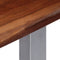 vidaXL - Wandtafel - 115x35x76 - cm - massief - acaciahout - en - ijzer
