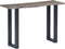 vidaXL - Wandtafel - 115x35x76 - cm - massief - acaciahout - en - ijzer - grijs