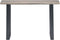 vidaXL - Wandtafel - 115x35x76 - cm - massief - acaciahout - en - ijzer - grijs