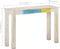 vidaXL - Wandtafel - 115x35x77 - cm - ruw - mangohout - wit