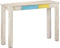 vidaXL - Wandtafel - 115x35x77 - cm - ruw - mangohout - wit