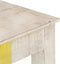 vidaXL - Wandtafel - 115x35x77 - cm - ruw - mangohout - wit