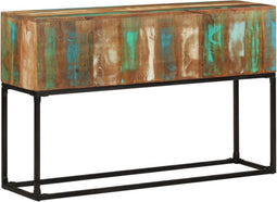 vidaXL - Wandtafel - 120x30x75 - cm - massief - gerecycled - hout