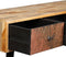 vidaXL - Wandtafel - 120x30x76 - cm - massief - gerecycled - teakhout