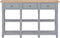 vidaXL - Wandtafel - 120x30x76 - cm - MDF - grijs