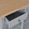 vidaXL - Wandtafel - 120x30x76 - cm - MDF - grijs