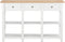 vidaXL - Wandtafel - 120x30x76 - cm - MDF - wit