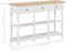 vidaXL - Wandtafel - 120x30x76 - cm - MDF - wit