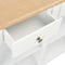 vidaXL - Wandtafel - 120x30x76 - cm - MDF - wit