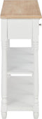 vidaXL - Wandtafel - 120x30x76 - cm - MDF - wit