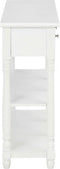 vidaXL - Wandtafel - 120x30x76 - cm - MDF - wit
