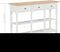 vidaXL - Wandtafel - 120x30x76 - cm - MDF - wit