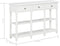 vidaXL - Wandtafel - 120x30x76 - cm - MDF - wit