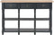 vidaXL - Wandtafel - 120x30x76 - cm - MDF - zwart