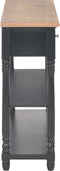 vidaXL - Wandtafel - 120x30x76 - cm - MDF - zwart