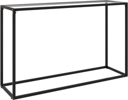 vidaXL - Wandtafel - 120x35x75 - cm - gehard - glas - transparant