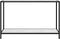 vidaXL - Wandtafel - 120x35x75 - cm - gehard - glas - wit