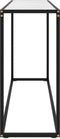 vidaXL - Wandtafel - 120x35x75 - cm - gehard - glas - wit