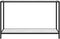 vidaXL - Wandtafel - 120x35x75 - cm - gehard - glas - wit