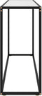vidaXL - Wandtafel - 120x35x75 - cm - gehard - glas - wit