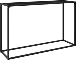 vidaXL - Wandtafel - 120x35x75 - cm - gehard - glas - zwart