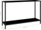 vidaXL - Wandtafel - 120x35x75 - cm - gehard - glas - zwart