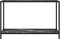 vidaXL - Wandtafel - 120x35x75 - cm - gehard - glas - zwart