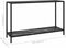 vidaXL - Wandtafel - 120x35x75 - cm - gehard - glas - zwart